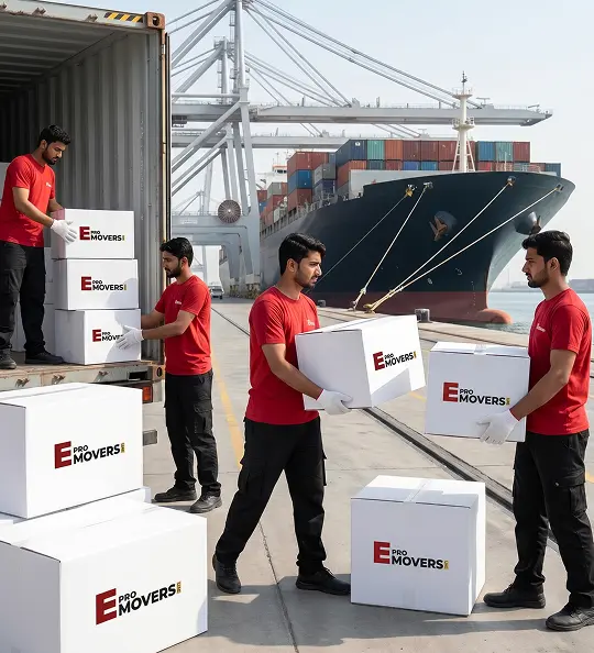 E Pro Movers UAE fleet on the road