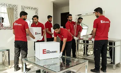 Mirror and glass furniture handling